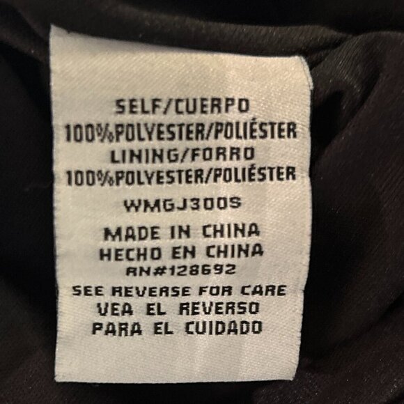 Madden SZ XL Black waisted cropped zip front jacket staple modern edgy - Picture 9 of 9